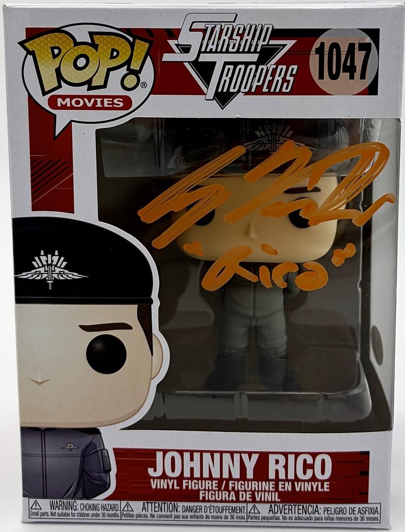 Casper VanDien signed "Johnny Rico" Funko #1047 (Starship Troopers) - JSA COA